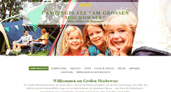Desktop Screenshot of campingplatz-mochowsee.de